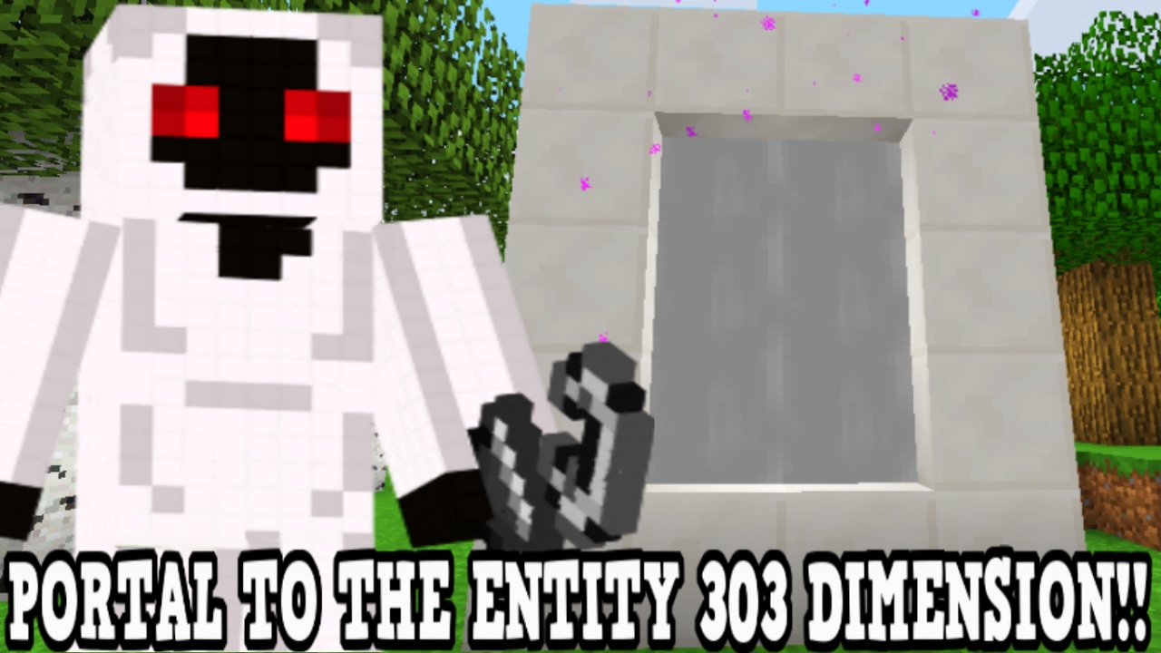 Minecraft How To Make A Portal To The Entity 303 Dimension Entity 303 Dimension Showcase Youtube