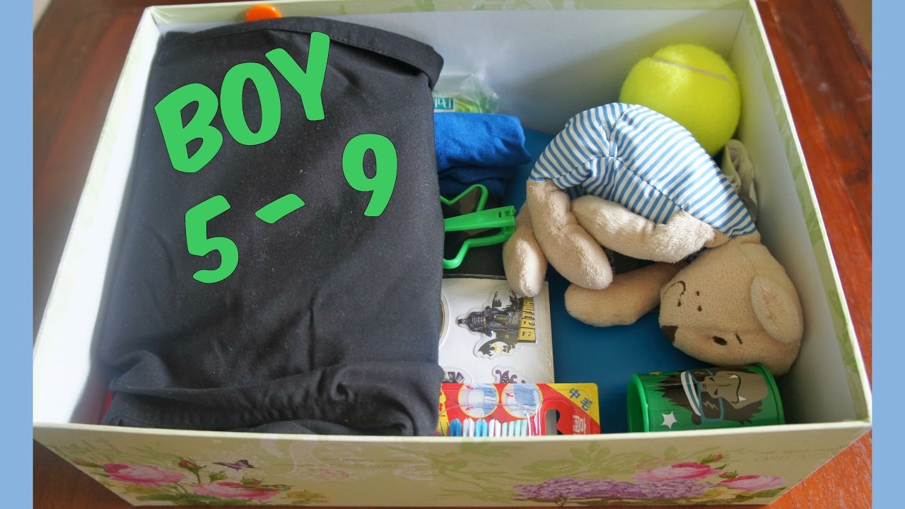 Operation Christmas Child Shoebox (Boy 59) YouTube
