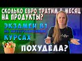 РАСХОДЫ В МЕСЯЦ НА ПРОДУКТЫ в Германии. Экзамен В1 НА ИНТЕГРАЦИОННЫХ курсах. 3-й месяц на YouTube