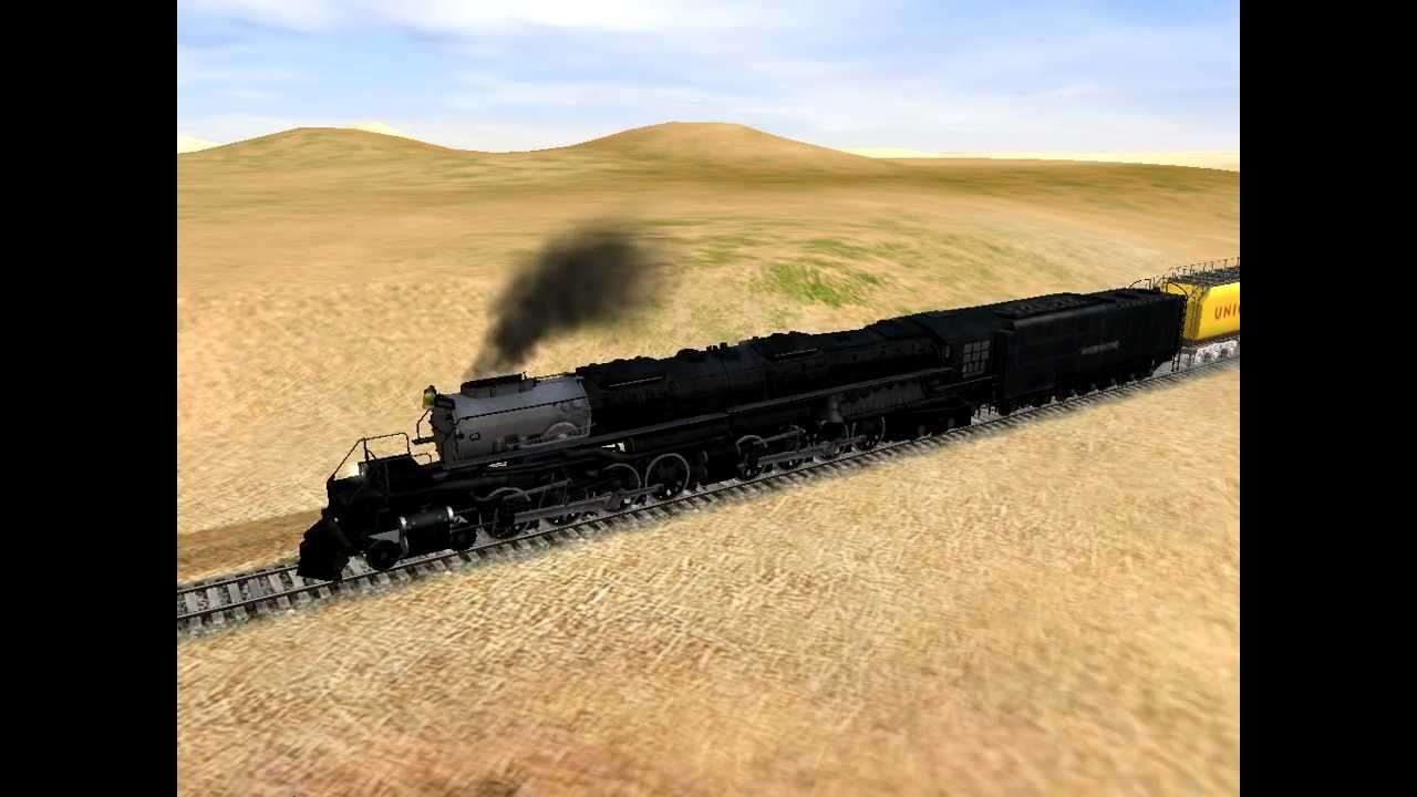 UP BIG BOY 4006 on Trainz 2009. HD!!! YouTube