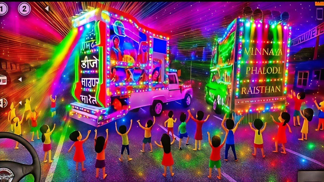 राजस्थानी डीजे पिकअप गेम ! DJ dance ! DJ party ! DJ pickup game ! Bus Simulator Indonesia