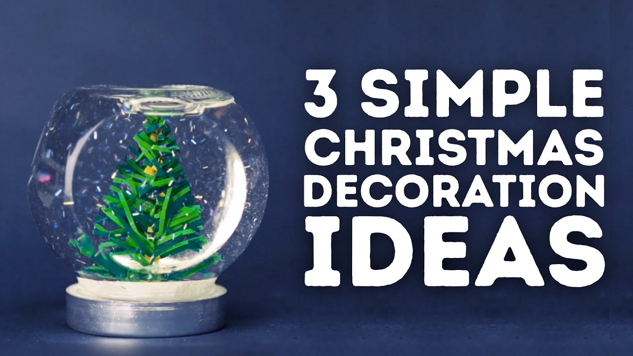 3 Christmas holiday decorations you can make at home l 5-MINUTE ...