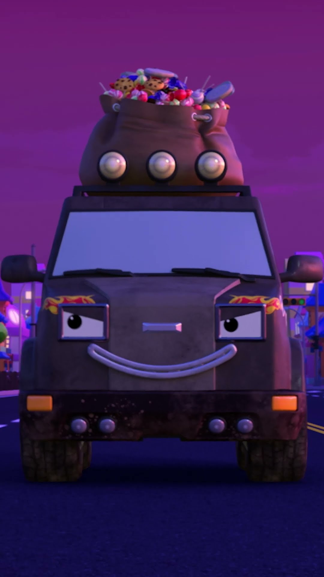 Bad Car! Give my candies back! #Shorts #Halloween #TayotheLittleBus