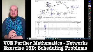 Further Maths: Networks - Scheduling Problems (Ex 15D) Part 2
