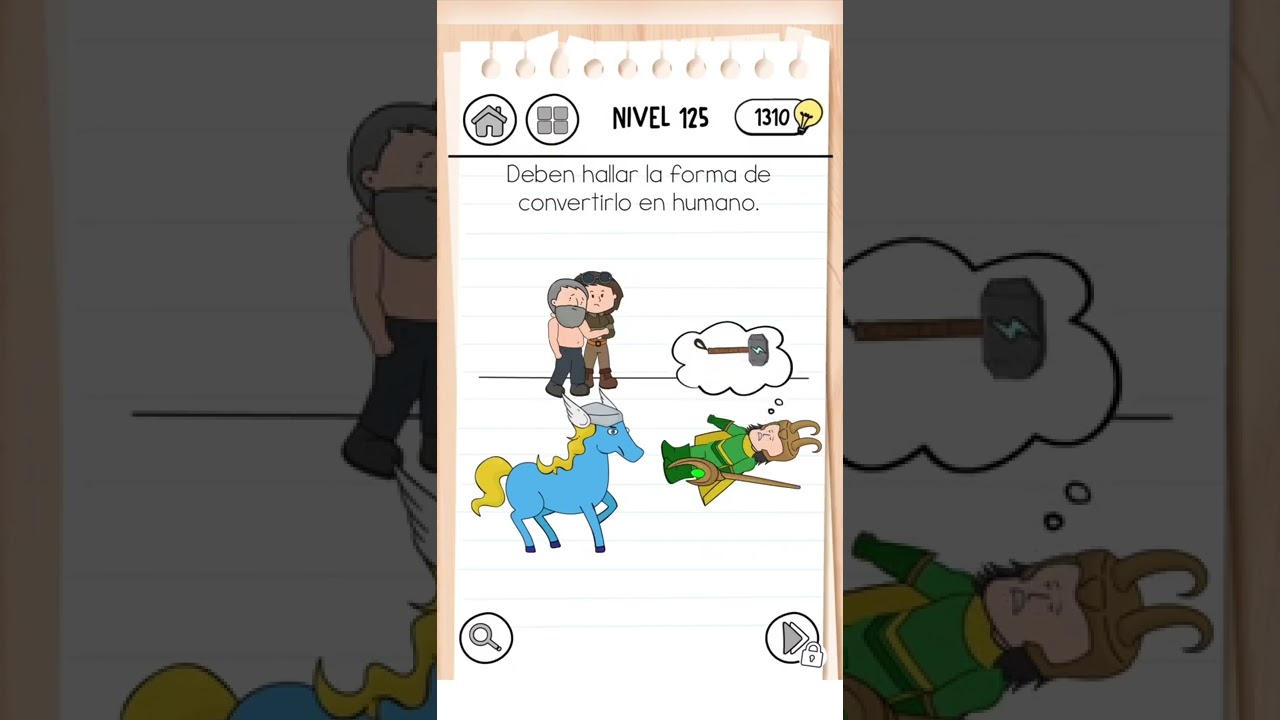 Brain Test 3 | Nivel 125 - Deben hallar la forma de convertirlo en humano