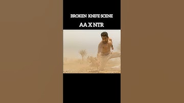 AA X JR.NTR Broken Knife scene #alluarjun #jrntr #firestorm #tfi