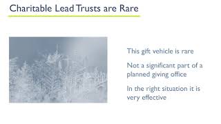 Charitable Lead Trust - Planned Giving