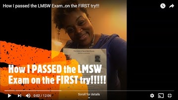 How I passed the LMSW Exam..on the FIRST try!!!