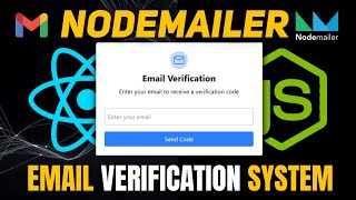 Nodemailer | Email Verification System with Node.js, React & Tailwind ( Step By Step Tutorial )