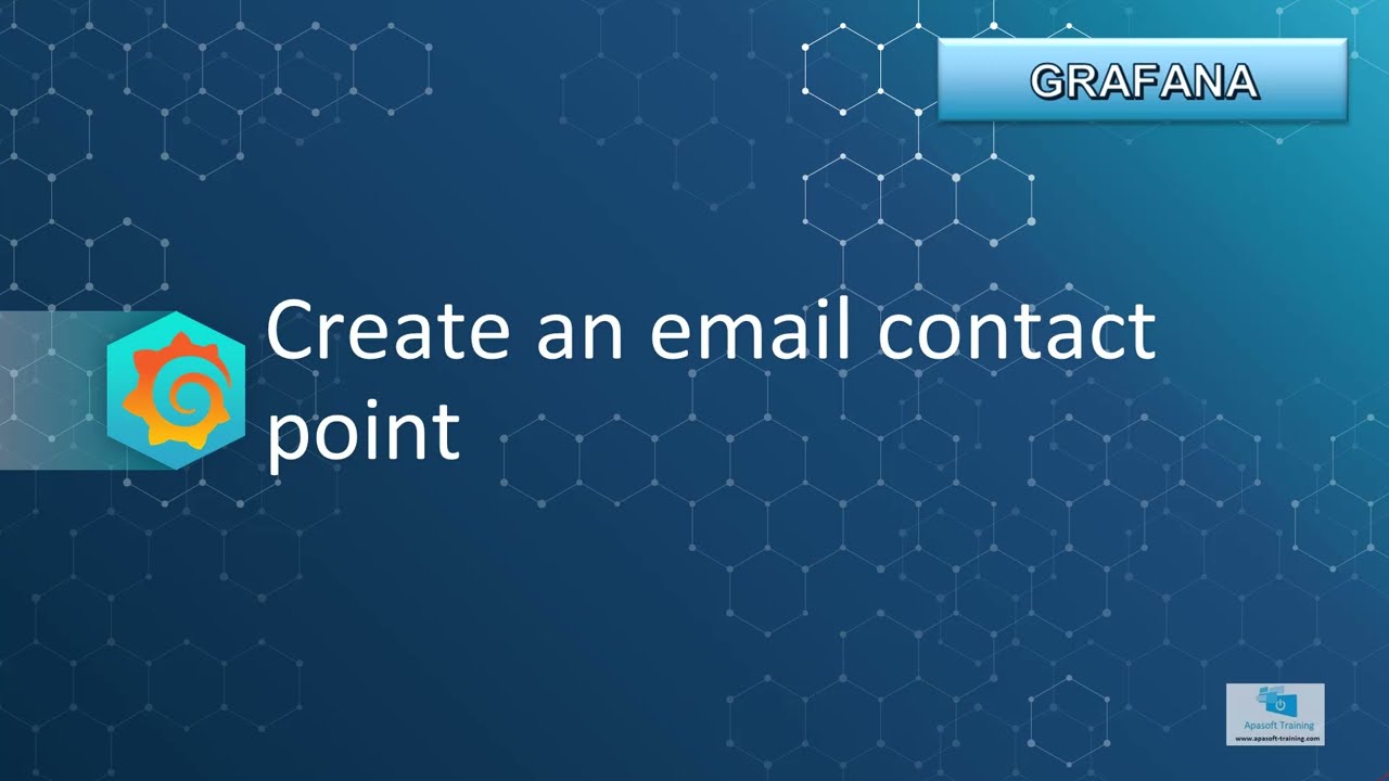 12-Grafana 11 course (UDEMY): Creating an email type contact point