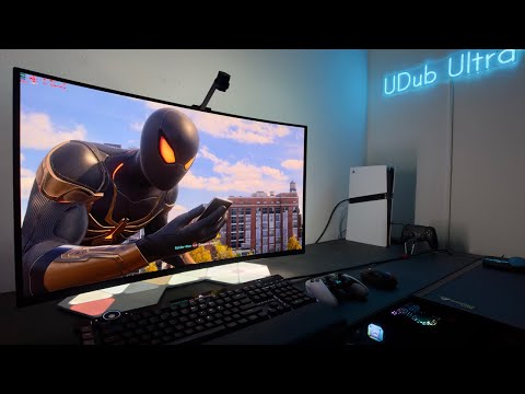 Spiderman 2 Looks UNREAL using DLSS 4.0 on an Alienware 32 4k QD-OLED | BEST Gaming Monitor w/ HDR