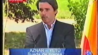 Aznar - Yetu/Primer Ministro Reino De Marruecos: Rueda De Prensa Aznar - Yetu/Primer Ministro Reino De Marruecos: Rueda De Prensa