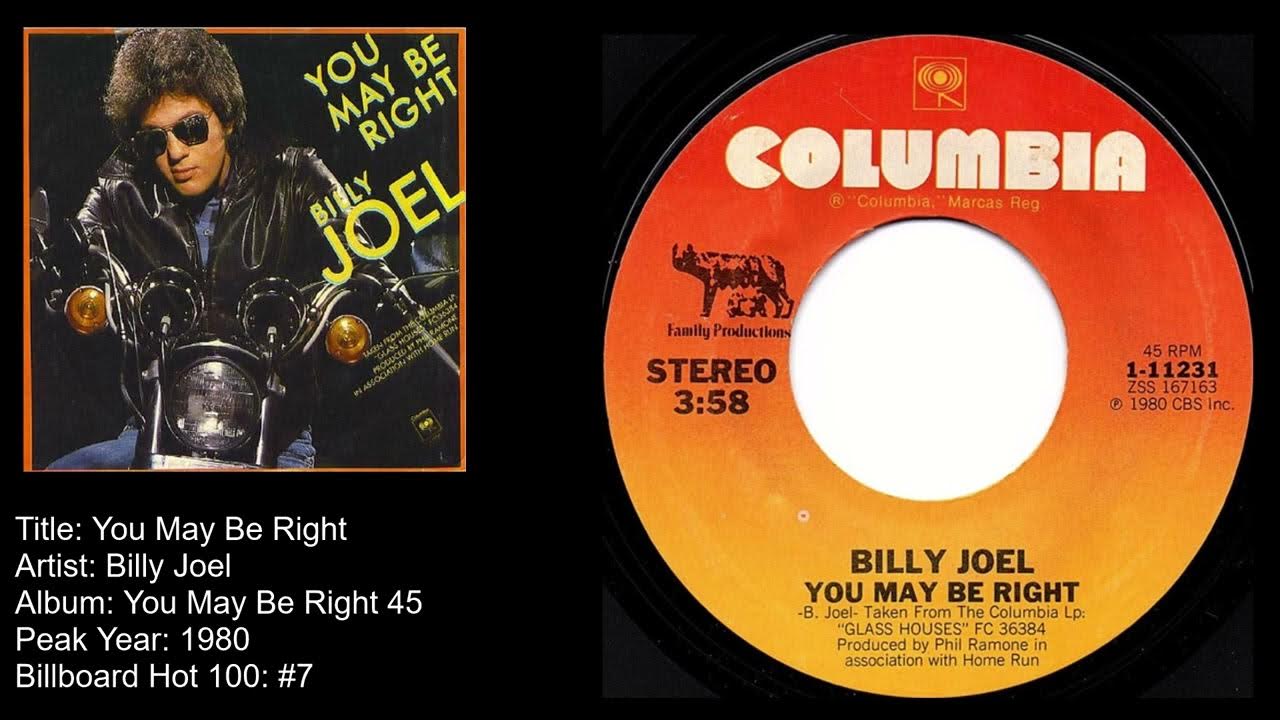 Billy Joel You May Be Right YouTube