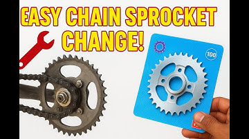 How to Install Motorcycle Chain Sprocket 🔧  Easy DIY Tutorial