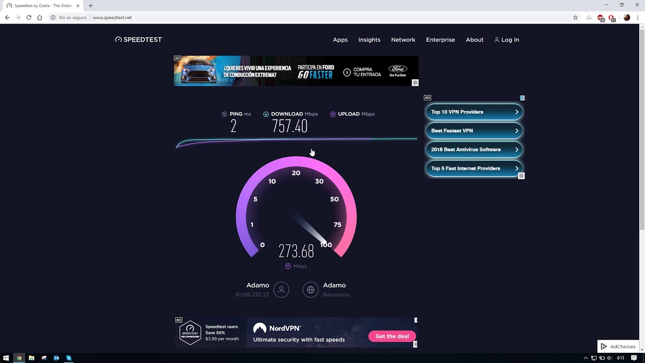 google fiber download speed test