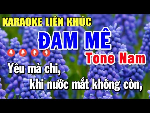 Karaoke Liên Khúc Bolero Tone Nam Tuyển Chọn Hay Nhất 2025 | Đam Mê - Đò Sang Ngang