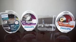 PHILIPS X-tremeVision Pro150, Vision Plus 60, X-tremeVision 130, X-tremeVision G-force