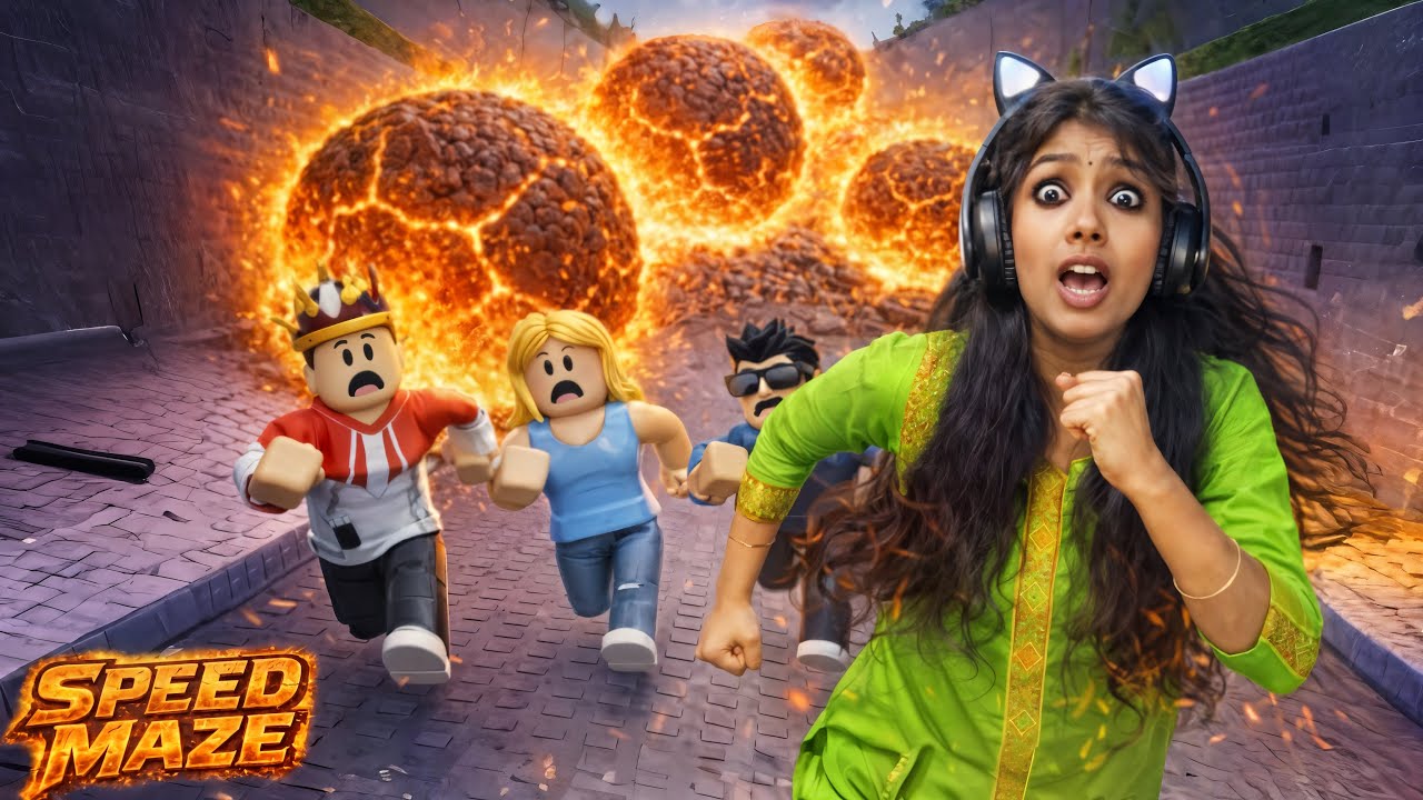 I Tried Impossible Escape Challenge In ROBLOX SPEED MAZE😱 !