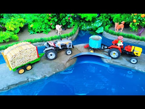 diy tractor making mini Concrete bridge | diy tractor | water pump | Part- 18