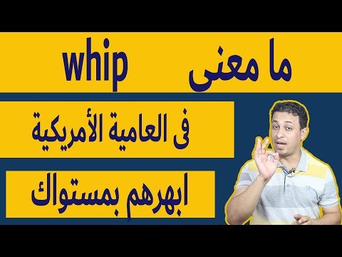 فيديو: ماذا تعني كلمة whiplike؟