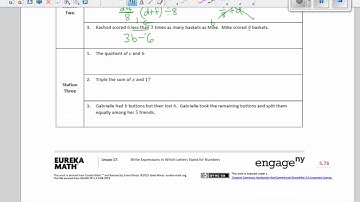 Math 6 Module 4 Lesson 17 Video