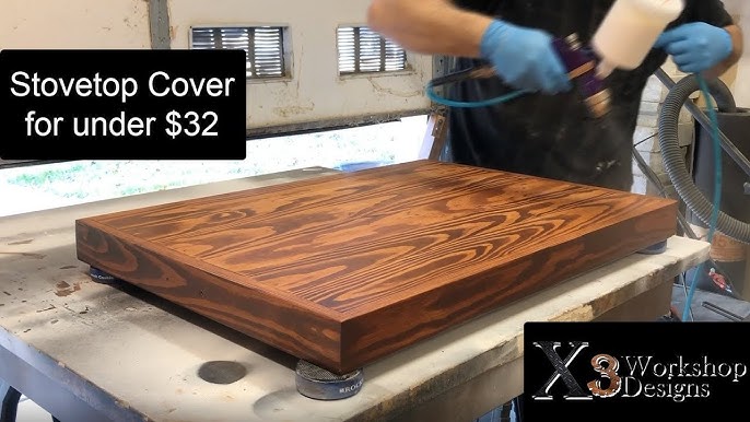 DIY an Extra Large Cutting Board and Stove Cover with Jessie