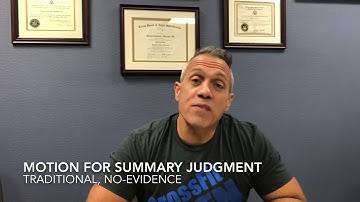 Motion For Summary Judgment