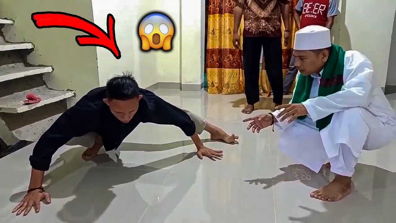 شاب مسحور ادهش الشيخ بحركاته المخيفه 😱😱