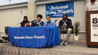 L.C. Bird coach, players Chris Whitehead, Marcus Hyde, Joshua Jiggets speak at first 804 Football