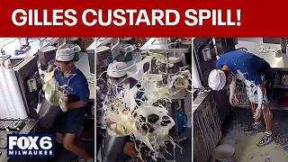 Gilles Frozen Custard spill caught on cam worker talks with FOX6 FOX6 News Milwaukee