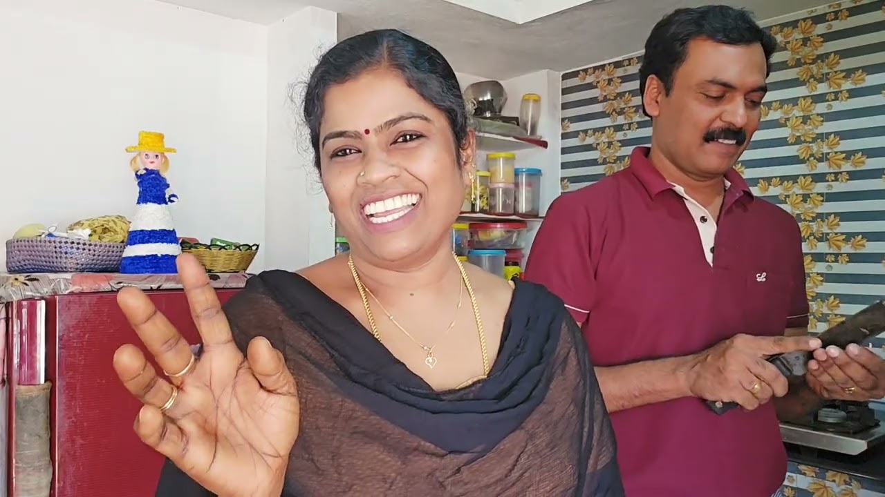 முத்து வச்சிட்டாரு மீன் குழம்பு ....🤣🤣 @AadukaaliKudumbam @santha7469 #comedyvideos #coupledialouge 