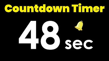 48 second Countdown Timer with Alarm