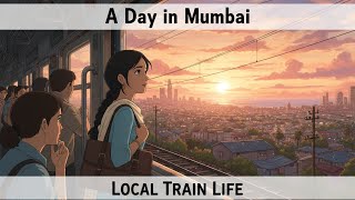 A Busy Day in Mumbai | Local Train to Office & Back Home | Ghibli Style Animation screenshot 4