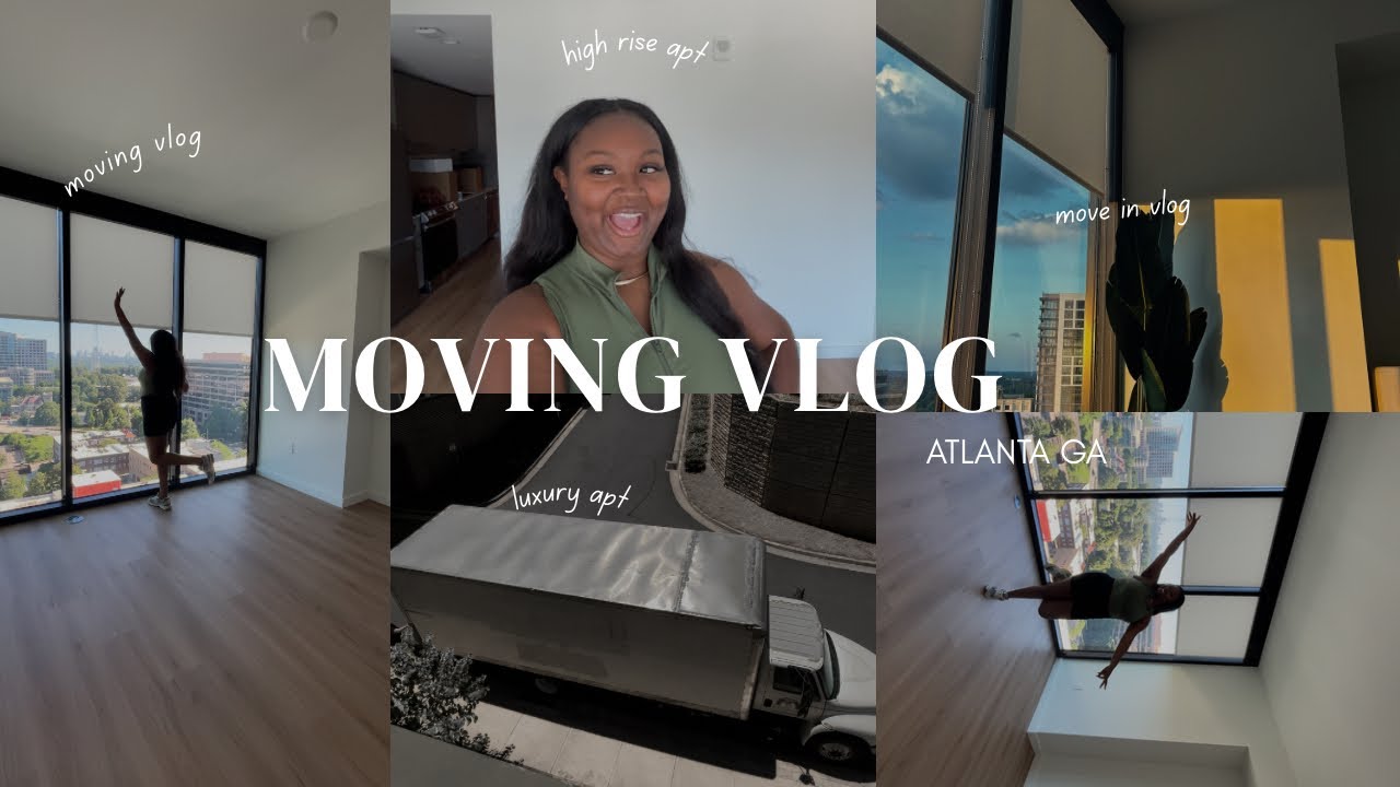 MOVING VLOG EP.1 | MOVING INTO MY 1ST HIGH RISE AT 24 🌃 |  MOVE IN DAY | UNPACKING + HIRED MOVERS ✨