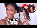2 PRODUCT NATURAL HAIR TRANSFORMATION! EASILY MOISTURIZE DRY HAIR! | WASH DAY ROUTINE