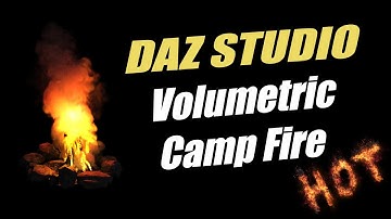 [DAZ]Render Camp Fire with Volumetrics