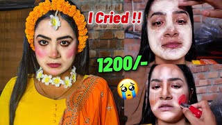 I Went to The *WORST* Reviewed VILLAGE Makeup Artist for *HALDI* 🥹 I Cried 😭 Gone Painful