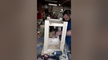 Quick and easy bedside table. part 2