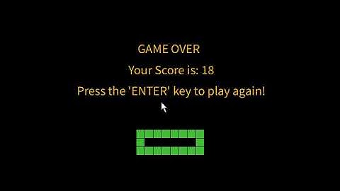 My Snake Game On Processing