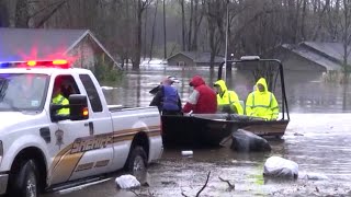 Bossier Sheriff Raw Video of Flooding Haughton La - March 9th,  2016