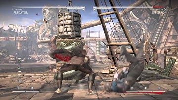MKX Predator(All Variations) 40% Midscreen to Corner Combo 1 Bar