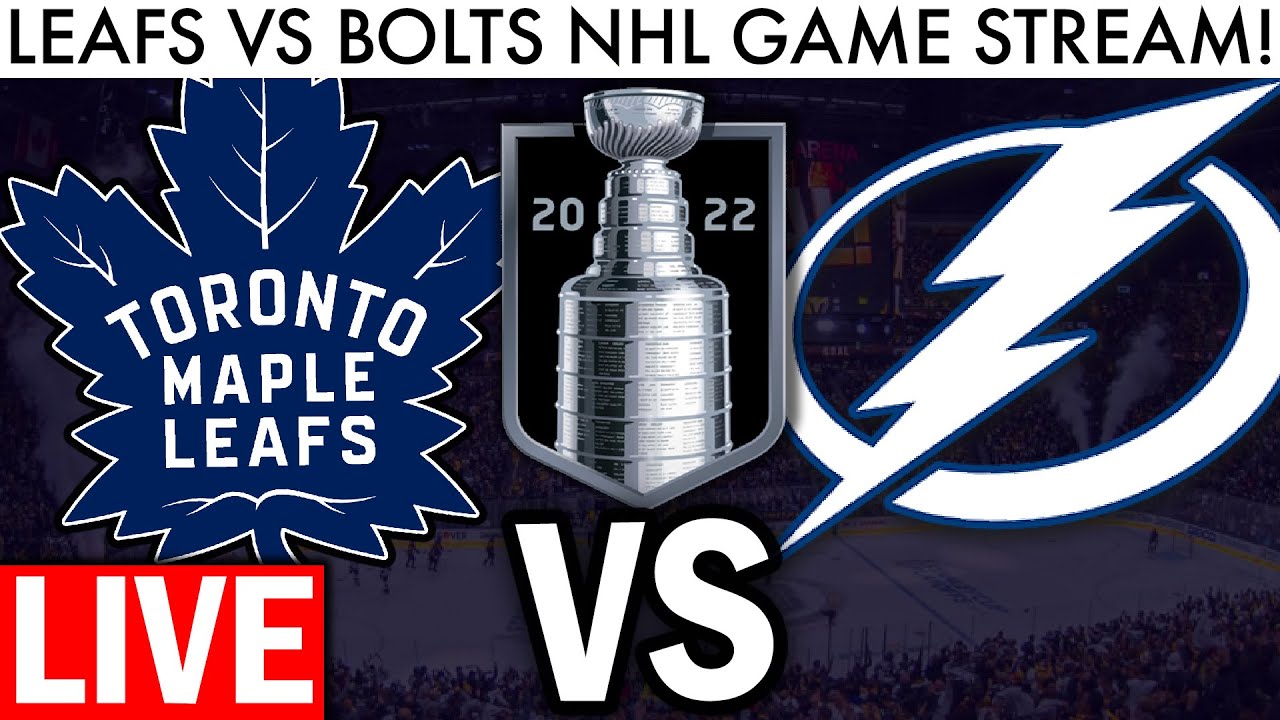 MAPLE LEAFS VS LIGHTNING GAME 1 LIVE! (NHL Playoffs Game Stream Free Play-By-Play and Trade Rumors)