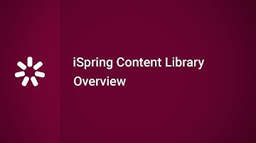iSpring Content Library Overview