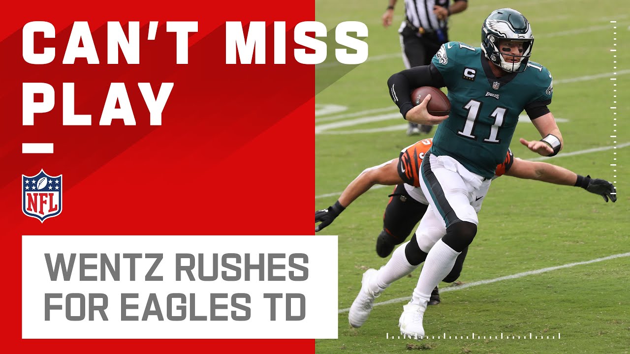 Carson Wentz Drives Downfield & Ties the Game on Scrambling TD!