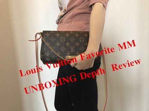 LOUIS VUITTON FAVORITE MM UNBOXING REVIEW - YouTube