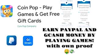 EARN FREE PAYPAL & GCASH MONEY BY PLAYING GAMES! "COIN POP APP" with my own proof of payout screenshot 5