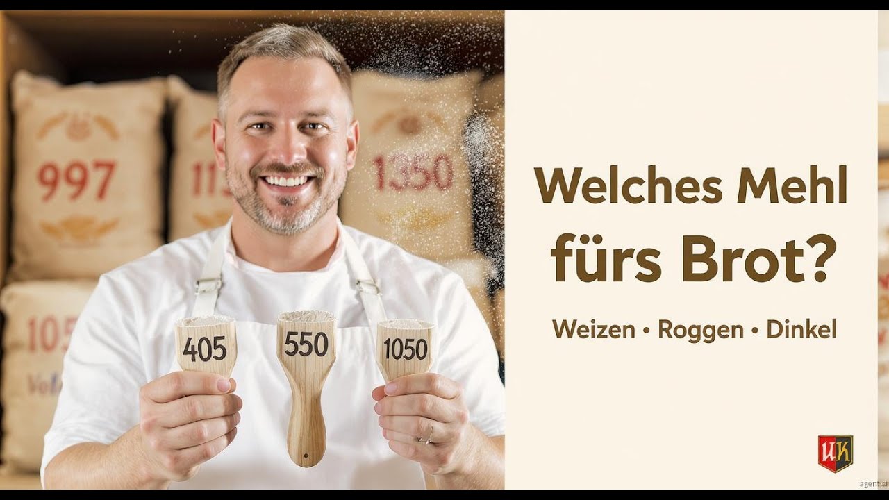 Comparing different types of flour used for German bread