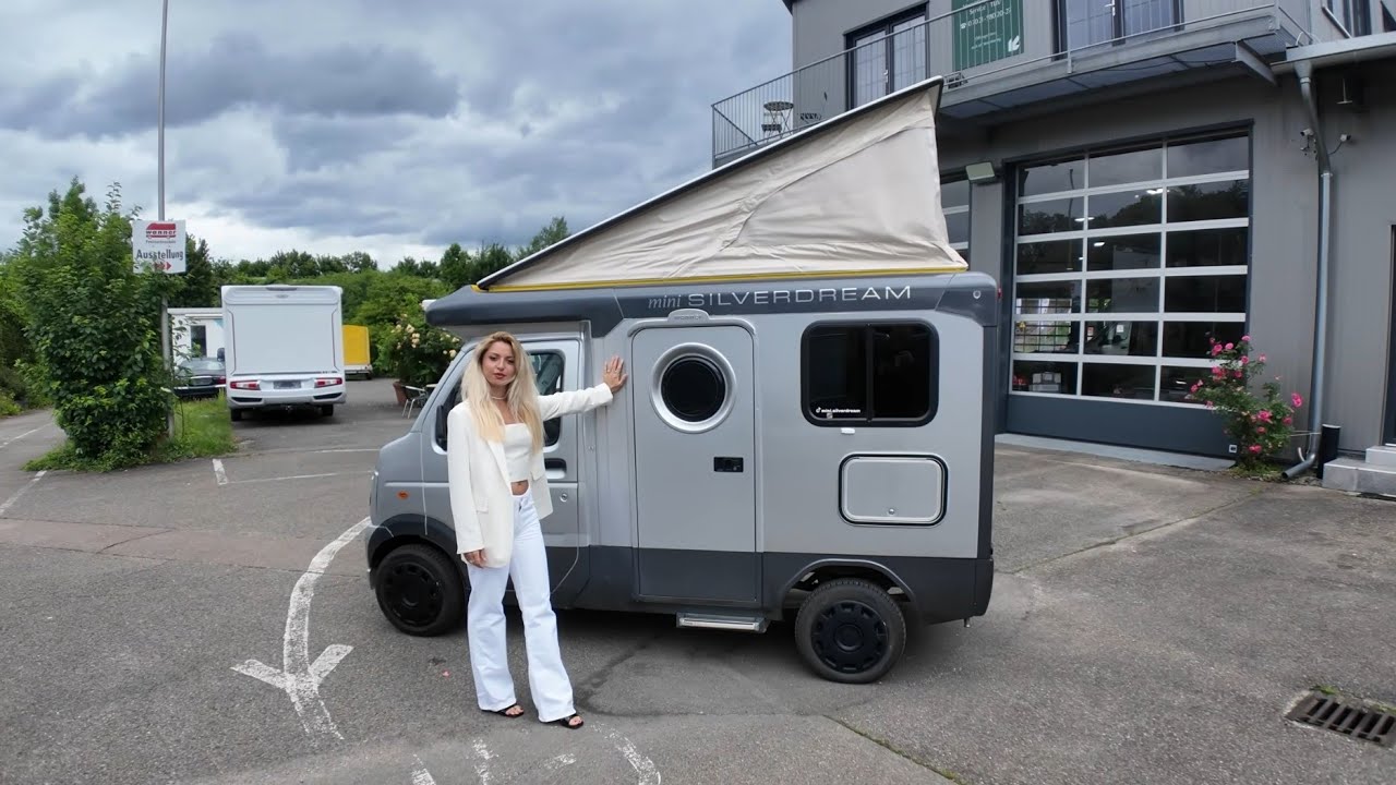 DAS KLEINSTE ECHTE WOHNMOBIL DER WELT in DEUTSCHLAND Wanner Mini Silverdream Face to Face Küche etc.
