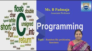 Random file positioning functions by Ms.B Padmaja