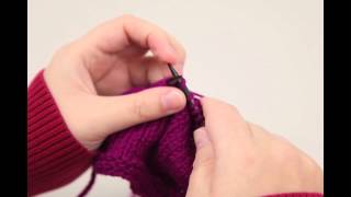 Entrelac Knitting Backwards